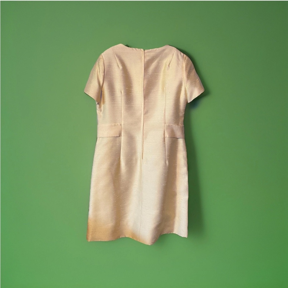 Vintage 1960s Ivory Silk Dress & Coat Set Jackie O Style Nordstrom Designer - Picture 5 of 14